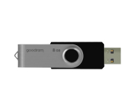 GOODRAM 8GB UTS2 odczyt 20MB/s USB 2.0 czarny - 303201 - zdjęcie 4